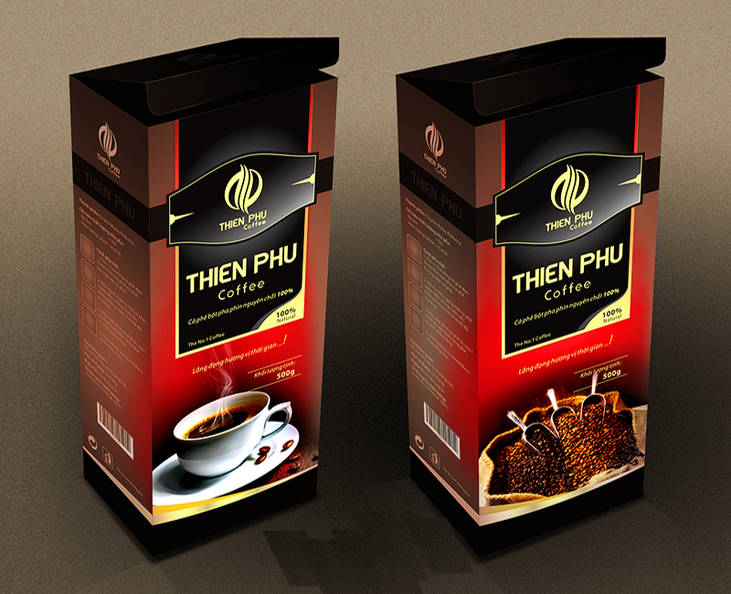 Hộp coffee, coffee package, thiết kế hộp cafe, in thùng cafe