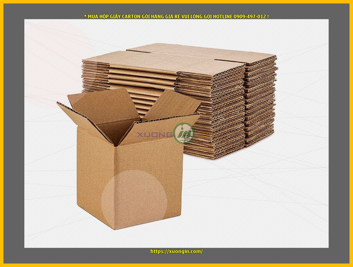 Bảng báo giá hộp carton đóng hàng chất lượng, đa dạng kích thước.