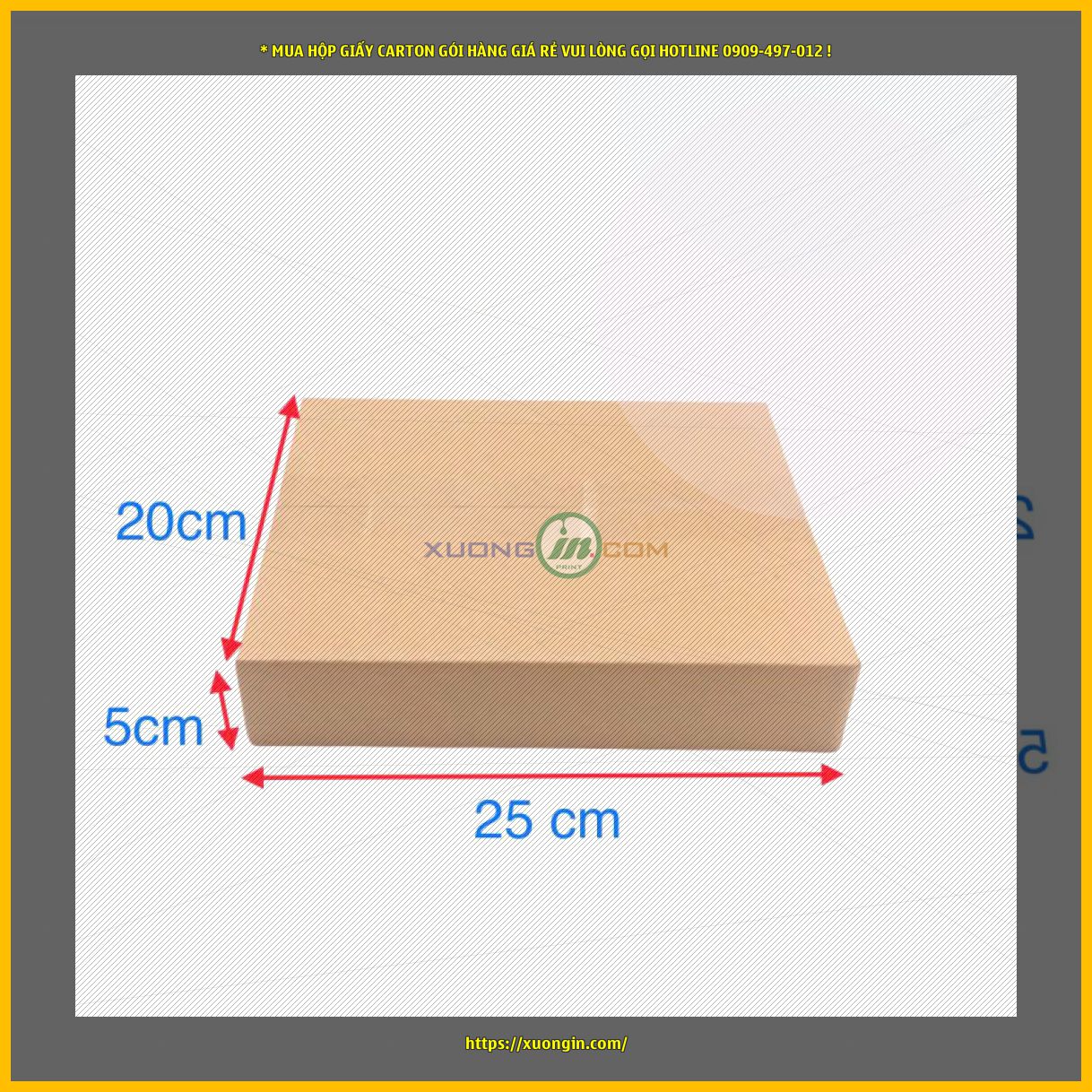 Combo 300 hộp carton đóng hàng size 25*20*5 cm.