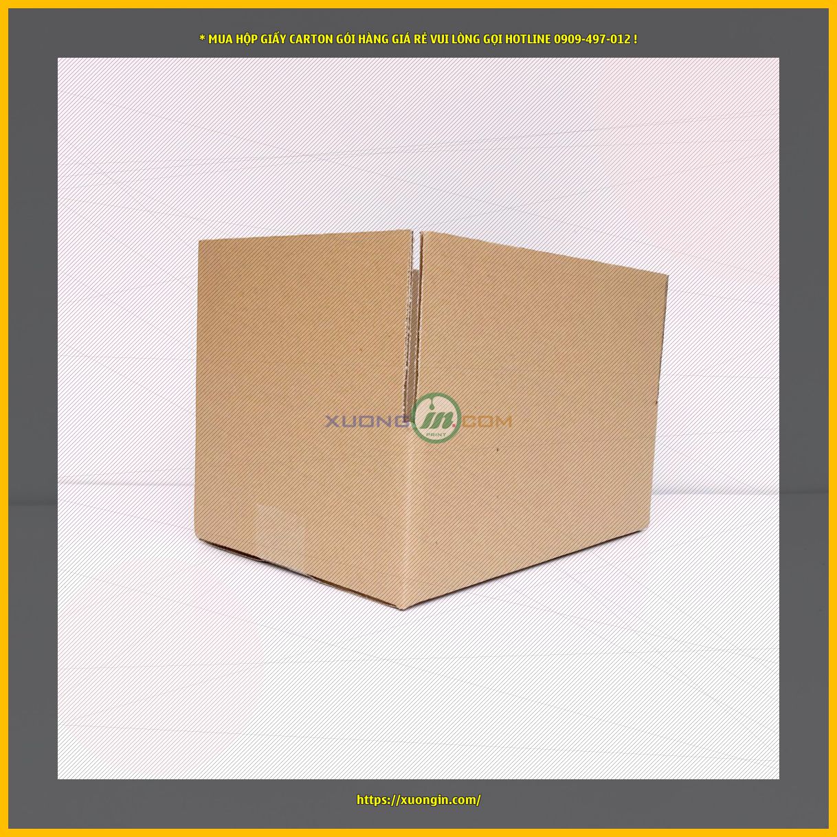 Hộp giấy carton đóng hàng size 20x10x5 cm sóng cứng siêu dày.