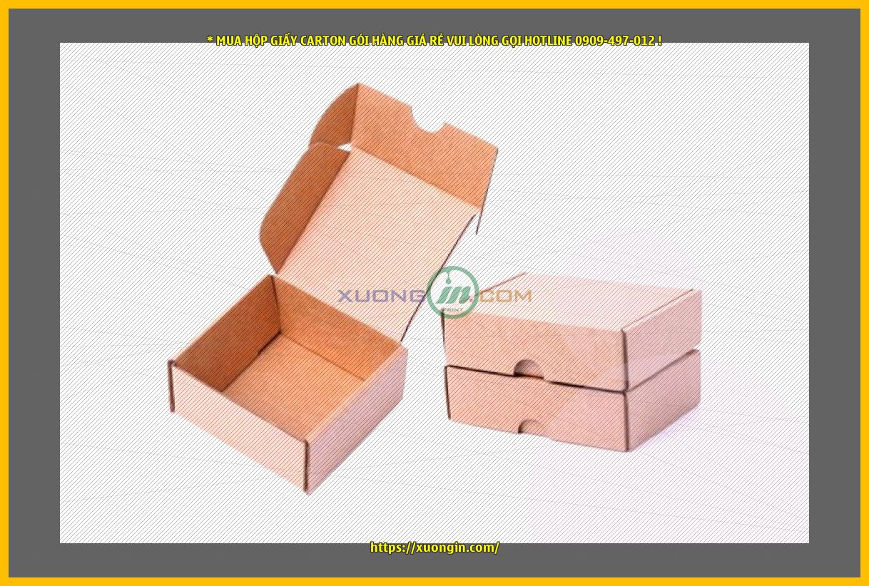 Những kích thước hộp carton, kích thước hộp giấy thông dụng.