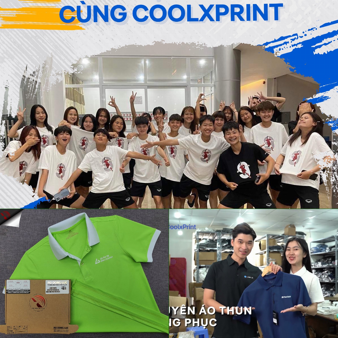 CoolXprint - địa chỉ in áo đồng phục theo yêu cầu của khách hàng