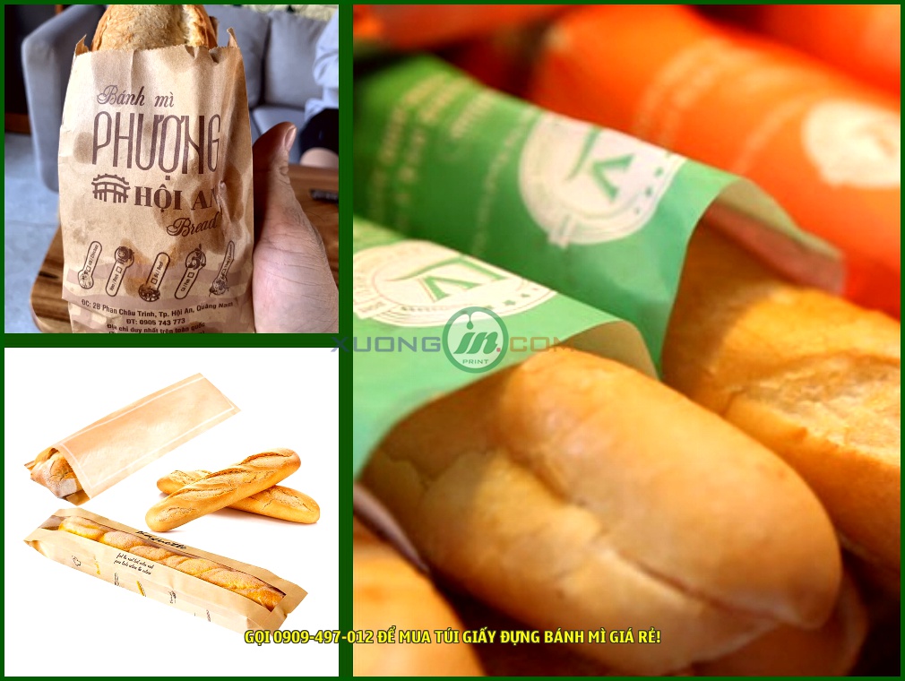 Sản phẩm túi giấy đựng bánh mì được sử dụng rất nhiều nhờ giá rẻ và tính thân thiện với môi trường