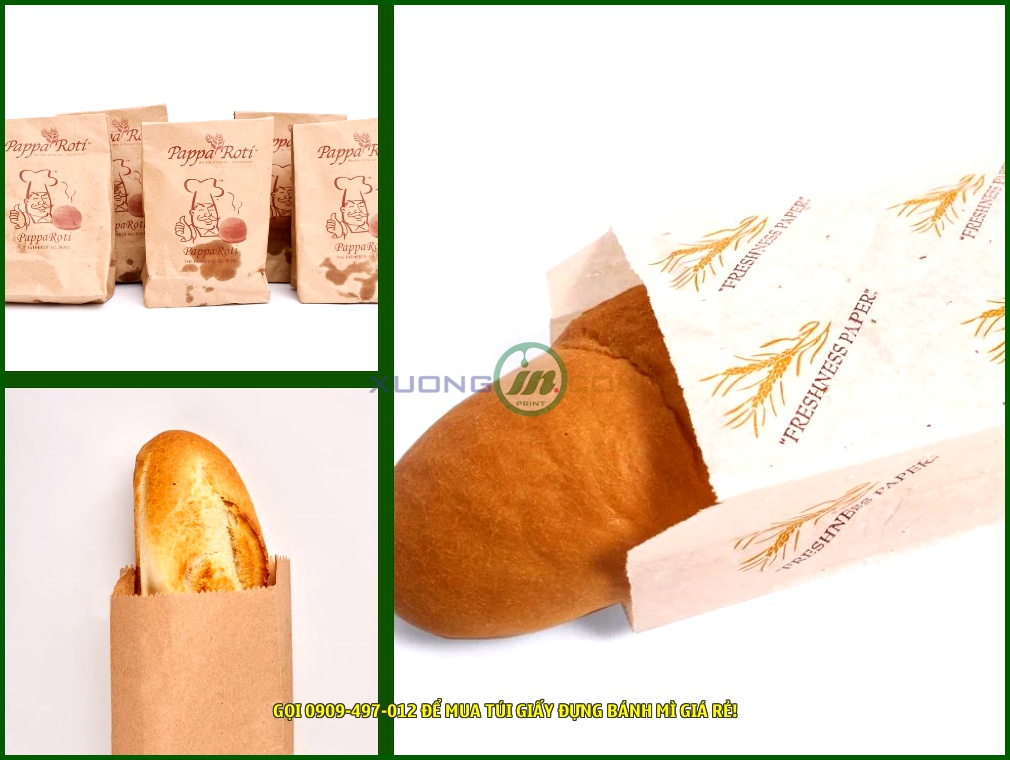 Túi đựng bánh mì giấy thực phẩm giá gốc tại xưởng