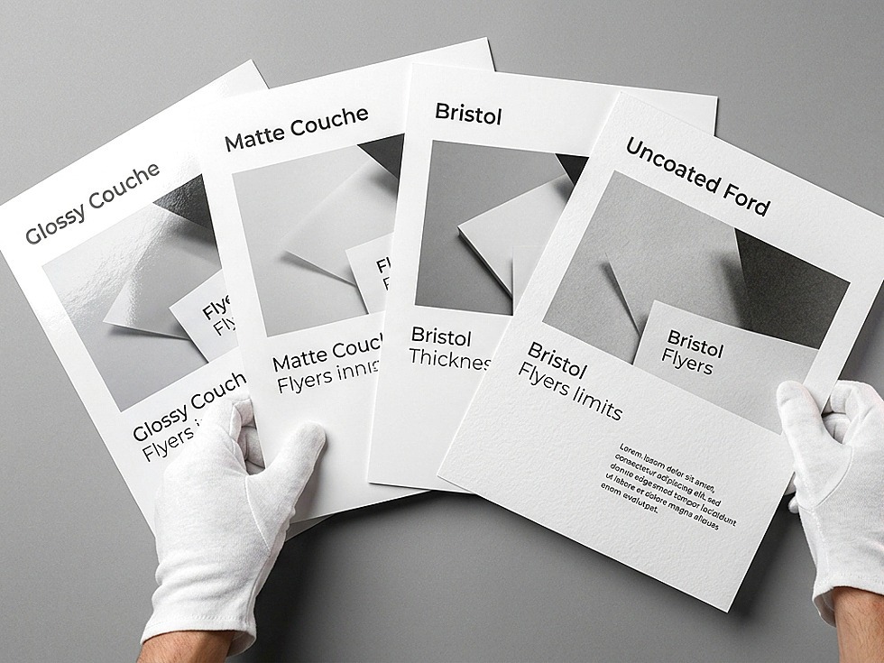 Phân biệt chất liệu giấy Couche, Bristol, Ford và Ivory