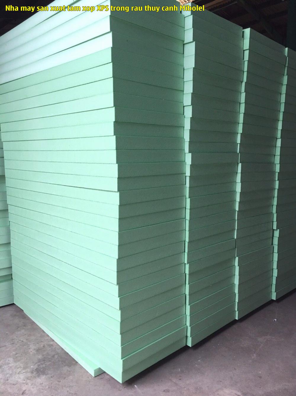 Nhà máy sản xuất tấm xốp XPS trồng rau thủy canh Mibolel