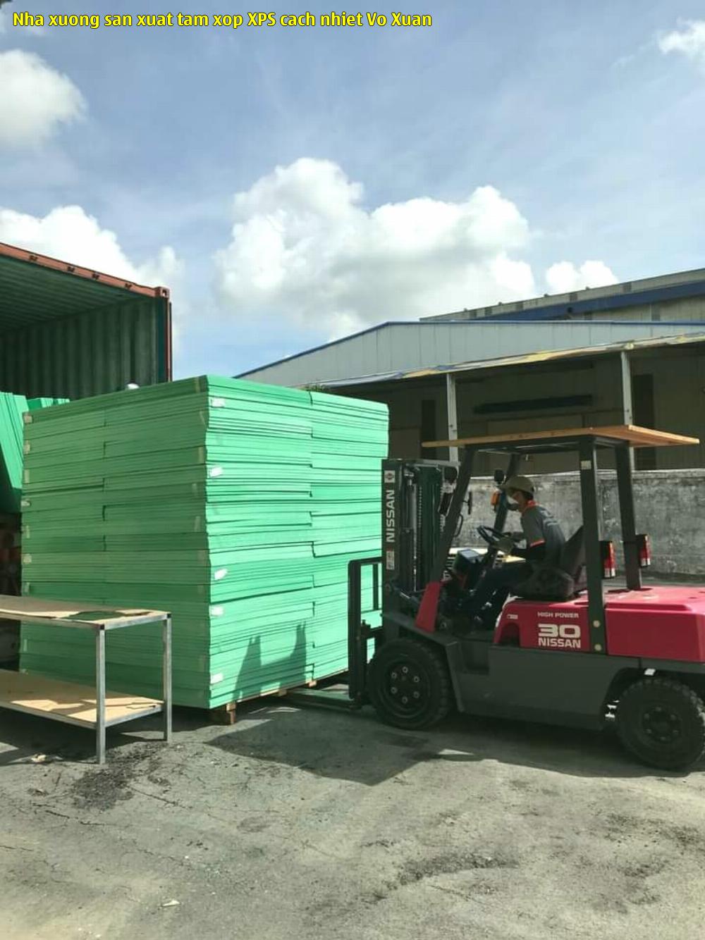 Nhà xưởng sản xuất tấm xốp XPS cách nhiệt Võ Xuân