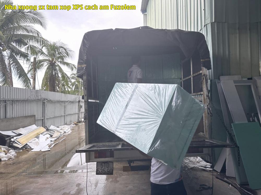 Nhà xưởng sx tấm xốp XPS cách âm Fuzolem