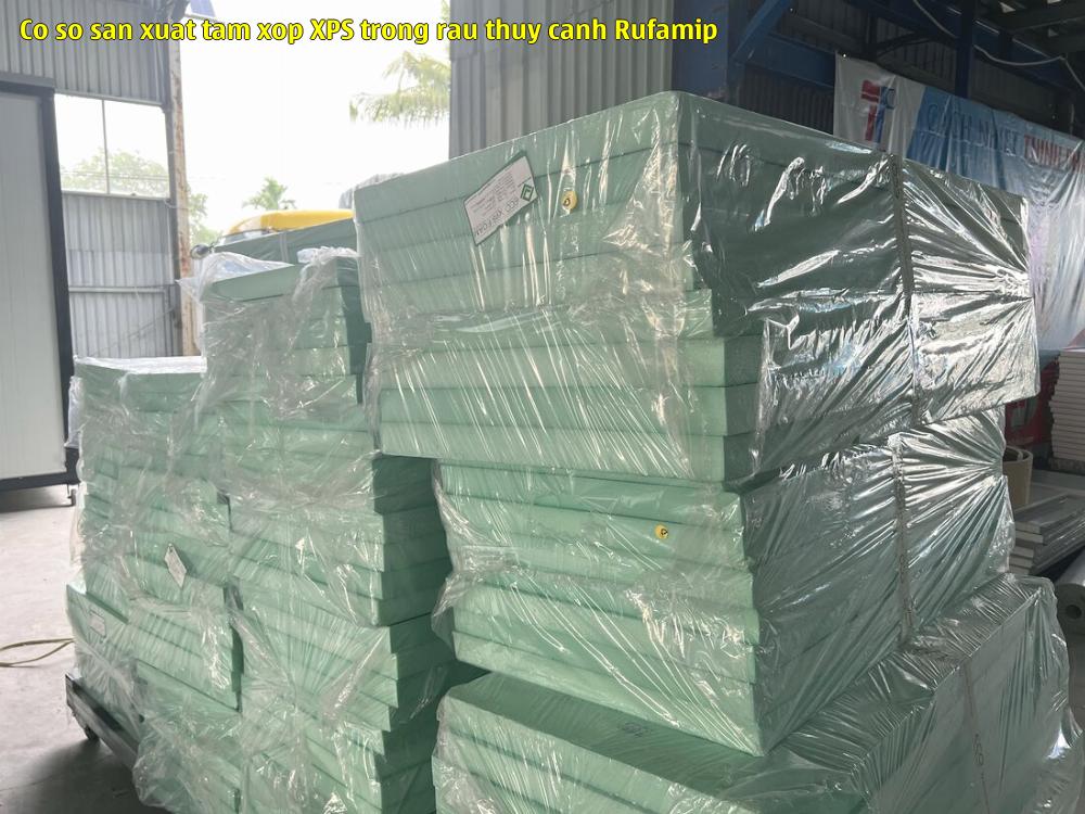 Cơ sở sản xuất tấm xốp XPS trồng rau thủy canh Rufamip