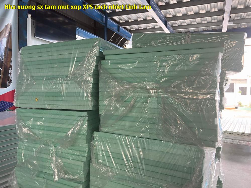 Nhà xưởng sx tấm mút xốp XPS cách nhiệt Linh Lâm