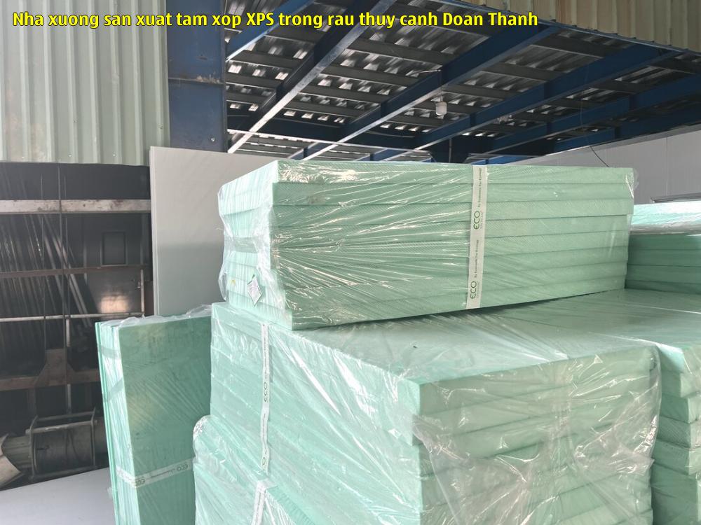 Nhà xưởng sản xuất tấm xốp XPS trồng rau thủy canh Đoàn Thanh