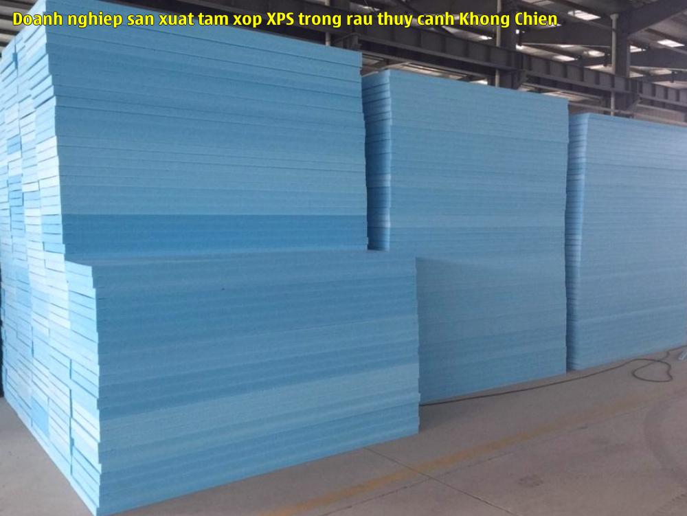 Doanh nghiệp sản xuất tấm xốp XPS trồng rau thủy canh Khổng Chiến