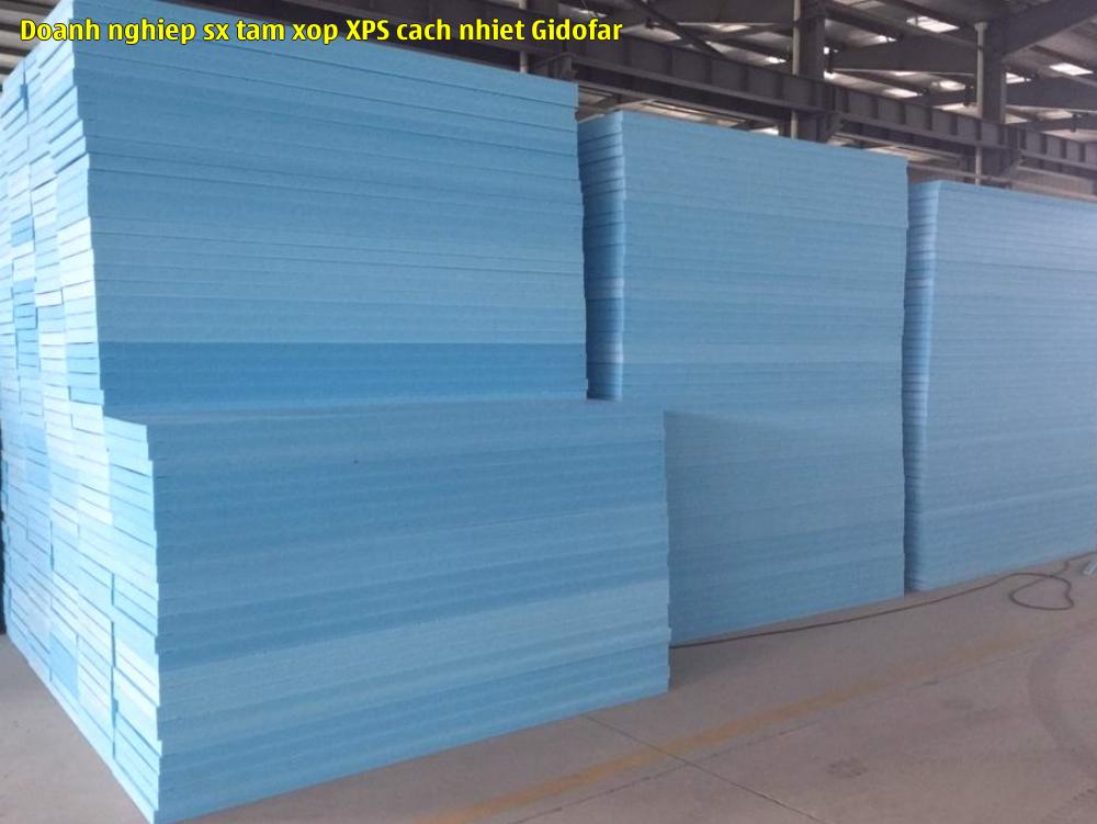 Doanh nghiệp sx tấm xốp XPS cách nhiệt Gidofar