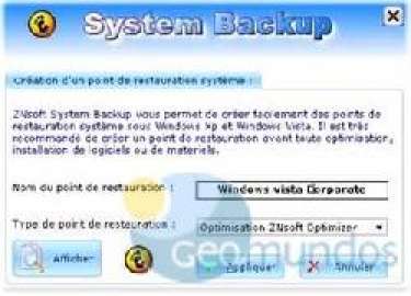 ZNsoft Optimizer XP: Tối ưu hóa hệ thống miễn phí chỉ với một cài kích chuột 20/7/2009