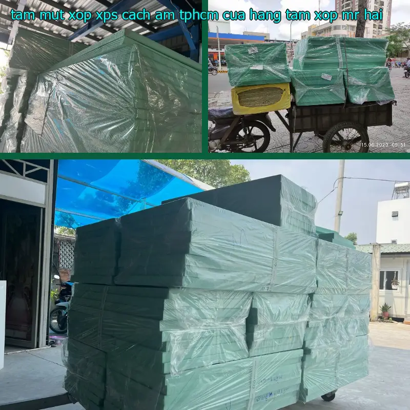 Tấm mút xốp XPS cách âm TpHCM Cửa hàng tấm xốp Mr.HẢI
