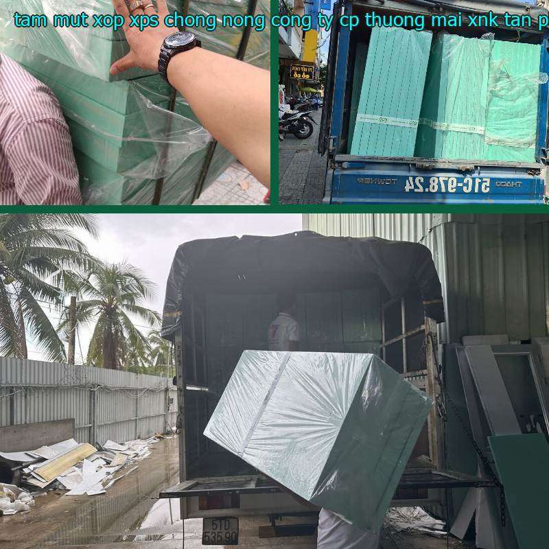 Tấm mút xốp XPS chống nóng Công ty CP thương mại XNK Tân Phú Bình