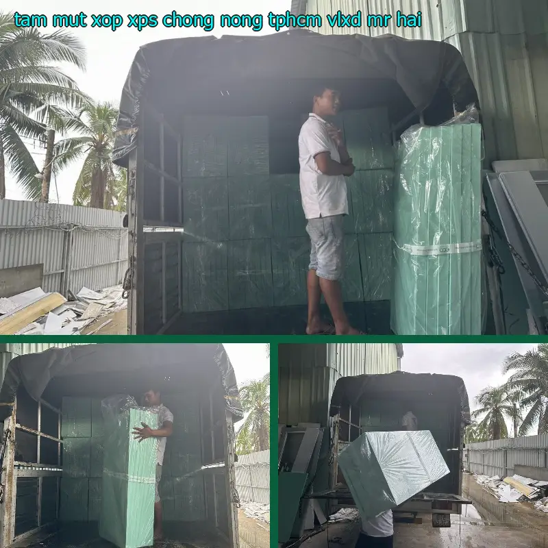 Tấm mút xốp XPS chống nóng TpHCM VLXD Mr.HẢI