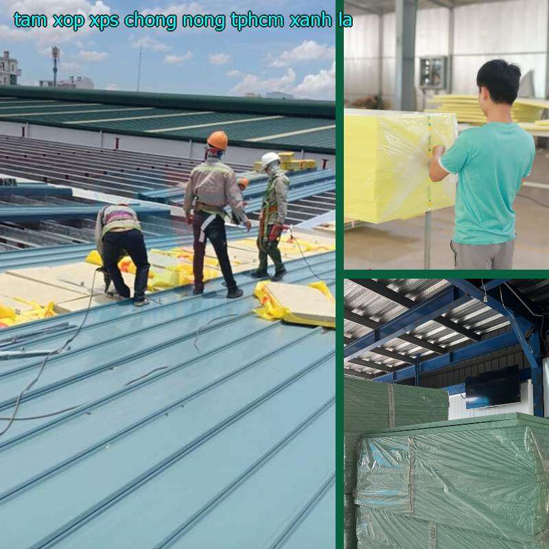 Tấm xốp XPS chống nóng TpHCM Xanh lá